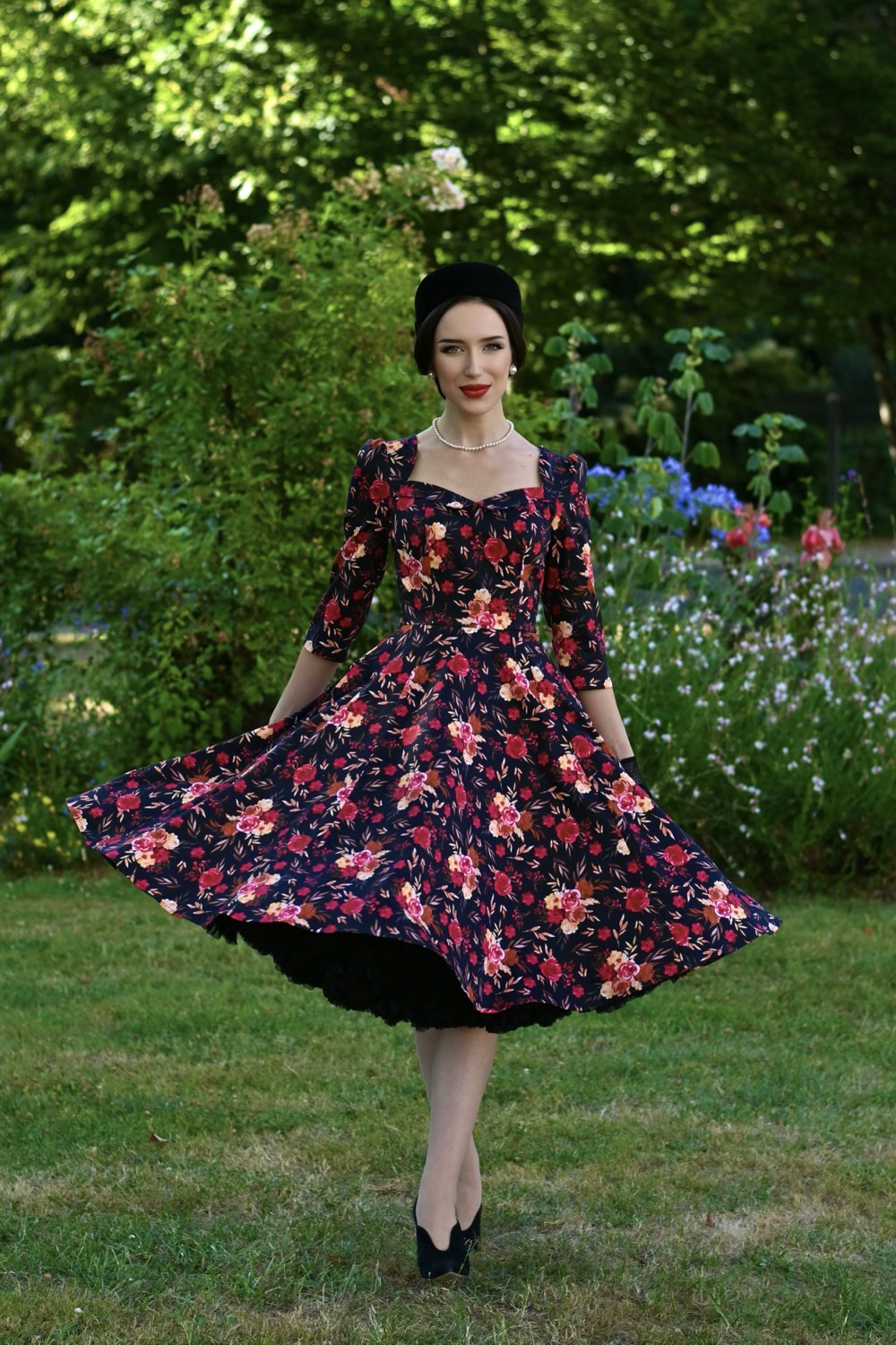 Margot Floral Swing Dress
